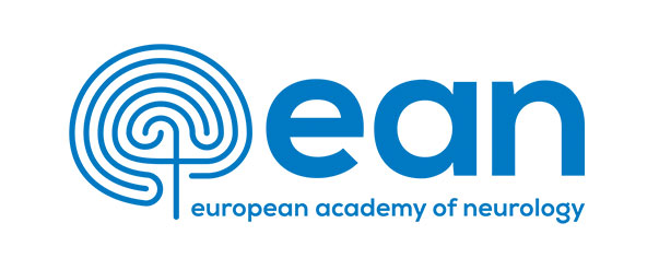 Logo della European Academy of Neurology, cui è affiliato il dott. Cladio Pacchetti, neurologo del Parkinson